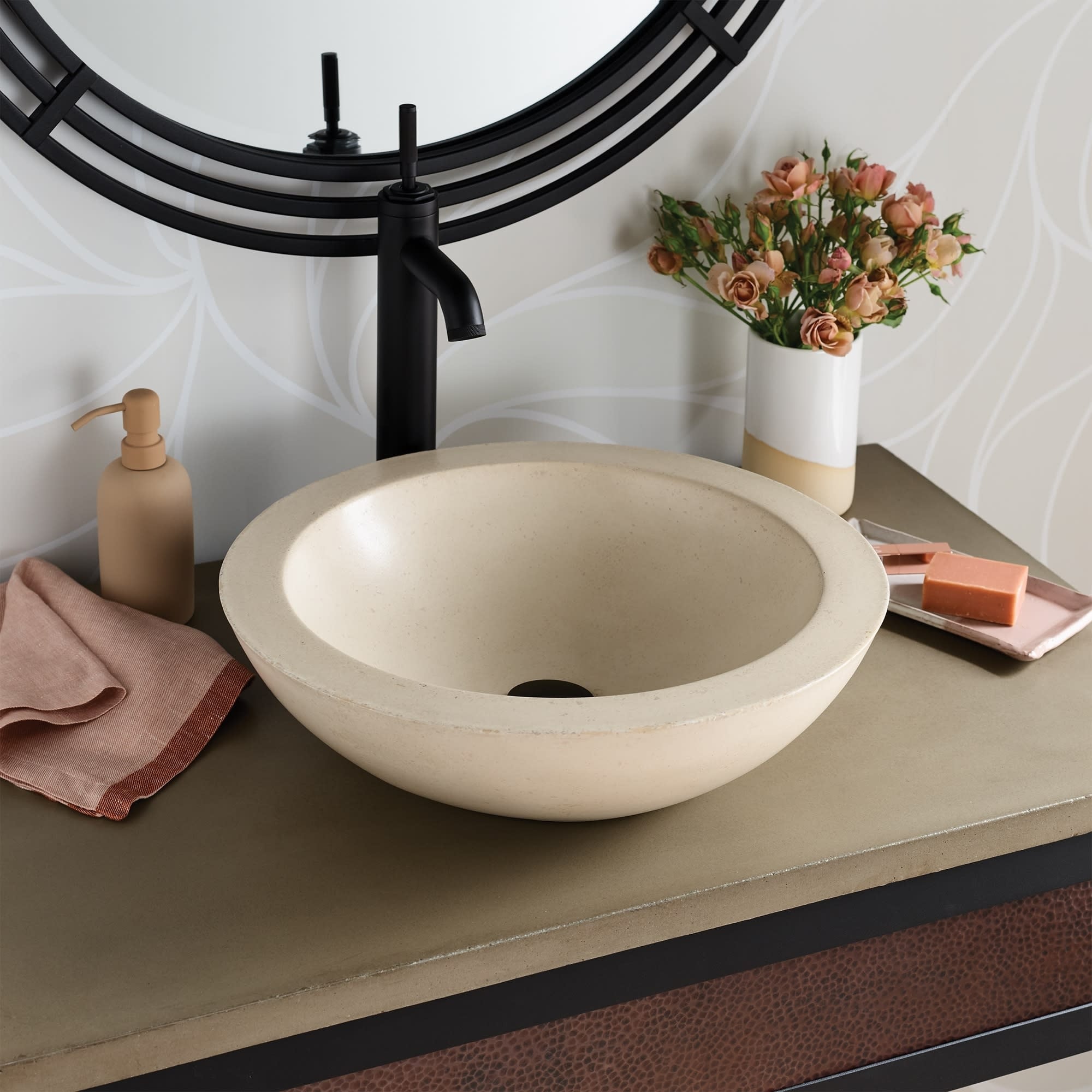 Native Trails Nsl1705 Morro 17 Nativestone Vessel Bathroom Sink