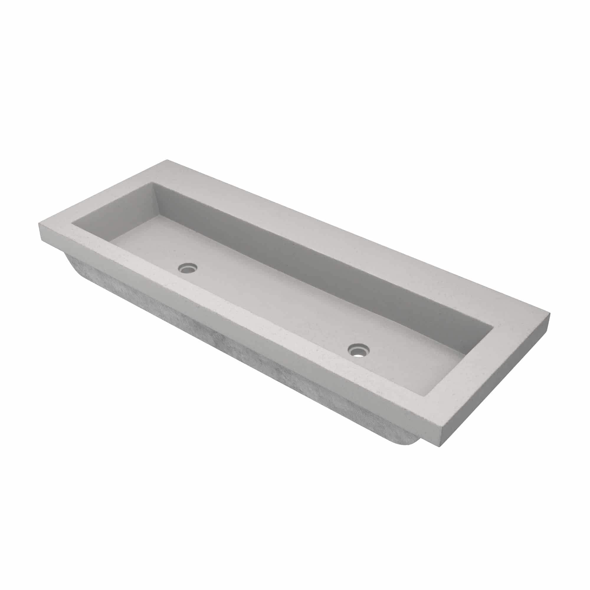 Native Trails Nsl4819 X Trough 48 Rectangular Nativestone Drop In Bathroom Sink No Faucet Holes