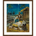 Nativity Scene By Silvia Vassileva Wood Framed Wall Art Print