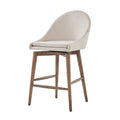 Natoma Walnut Mid Century Modern Wood Stool By Inspire Q Modern Set Of 2