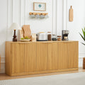 Natural Console Cabinet Storage Cabinet With Shelves Side Cabinet Pantry Cabinet Hallway Cabinet Coffee Cabinet