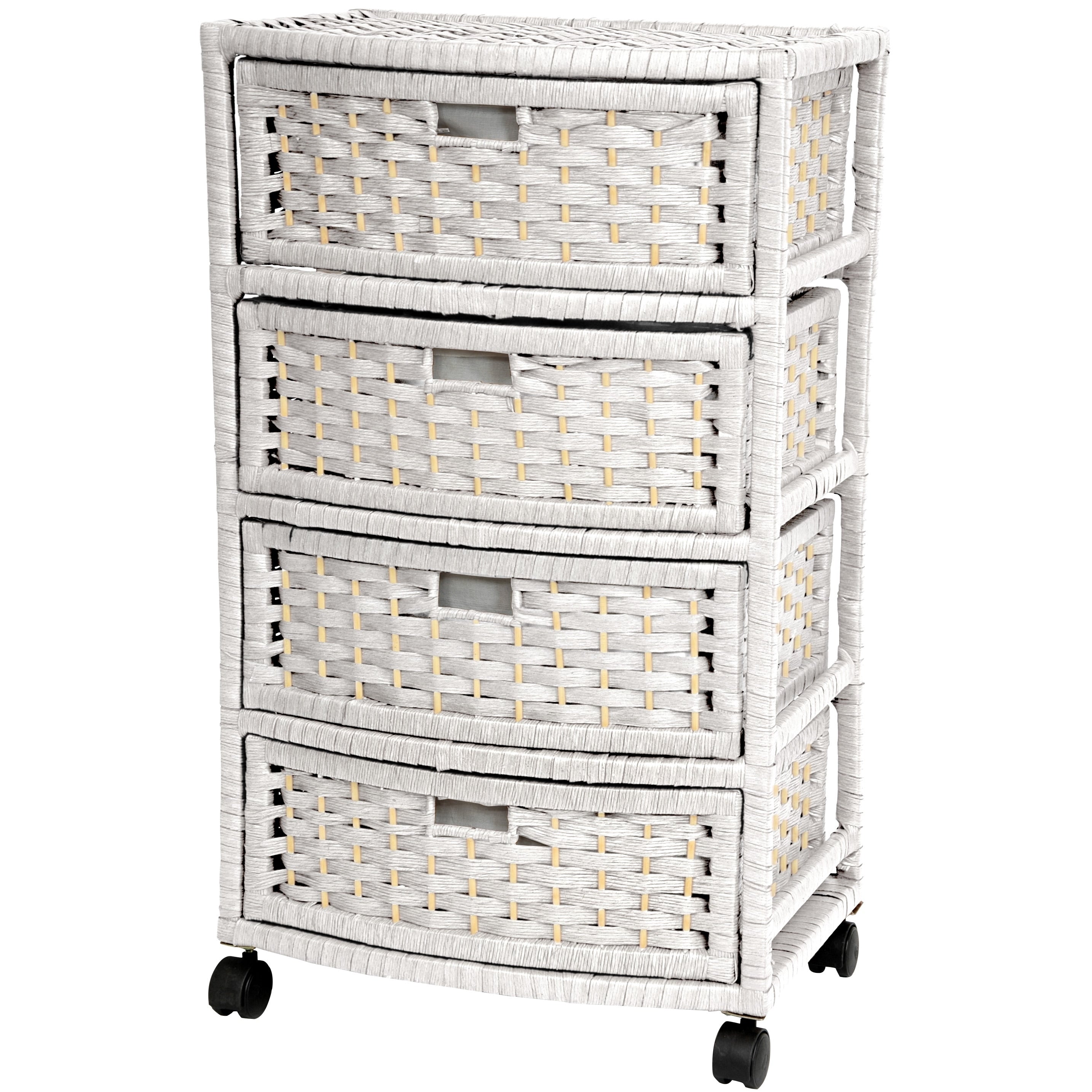 Handmade Natural Fiber 29 Inch Chest Of Drawers China