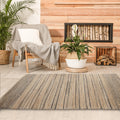 Natural Fiber Hand Woven Geometric Triad Area Rug