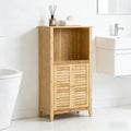 Natural Floor Cabinet Storage Cabinet With Adjustable Shelves Accent Cabinet Hallway Cabinet Side Cabinet