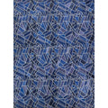 Natural Hide Hand Tufted Leather Hide Blue Ivory Area Rug 8 X 10