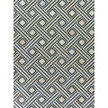 Natural Hide Hand Tufted Leather Hide Ivory Blue Multi Area Rug 5 X 8