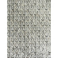 Natural Hide Hand Tufted Leather Hide Ivory Silver Medium Gray Area Rug
