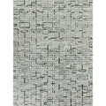 Natural Hide Hand Tufted Leather Hide Silver Ivory Area Rug