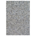 Natural Hide Hand Tufted Leather Hide Silver Ivory Area Rug 8 X 10