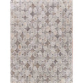 Natural Hide Hand Tufted Leather Hide Silver Ivory Dark Gray Area Rug 136 X 176