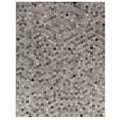 Natural Hide Hand Tufted Leather Hide Silver Multi Area Rug