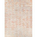 Natural Hide Hand Tufted Leather Hide Terracota Ivory Area Rug 8 X 10