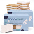 Natural Plant Based Non Scratch Sisal Hemp Cellulose Scrubbing Dish Sponge Beige White Set Of 24