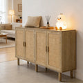 Natural Rattan Storage Cabinet Sideboard Cabinet For Living Room Buffet Cabinet Coffee Cabinet Bar Cabinet
