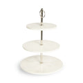 Round Marble Dessert Stand