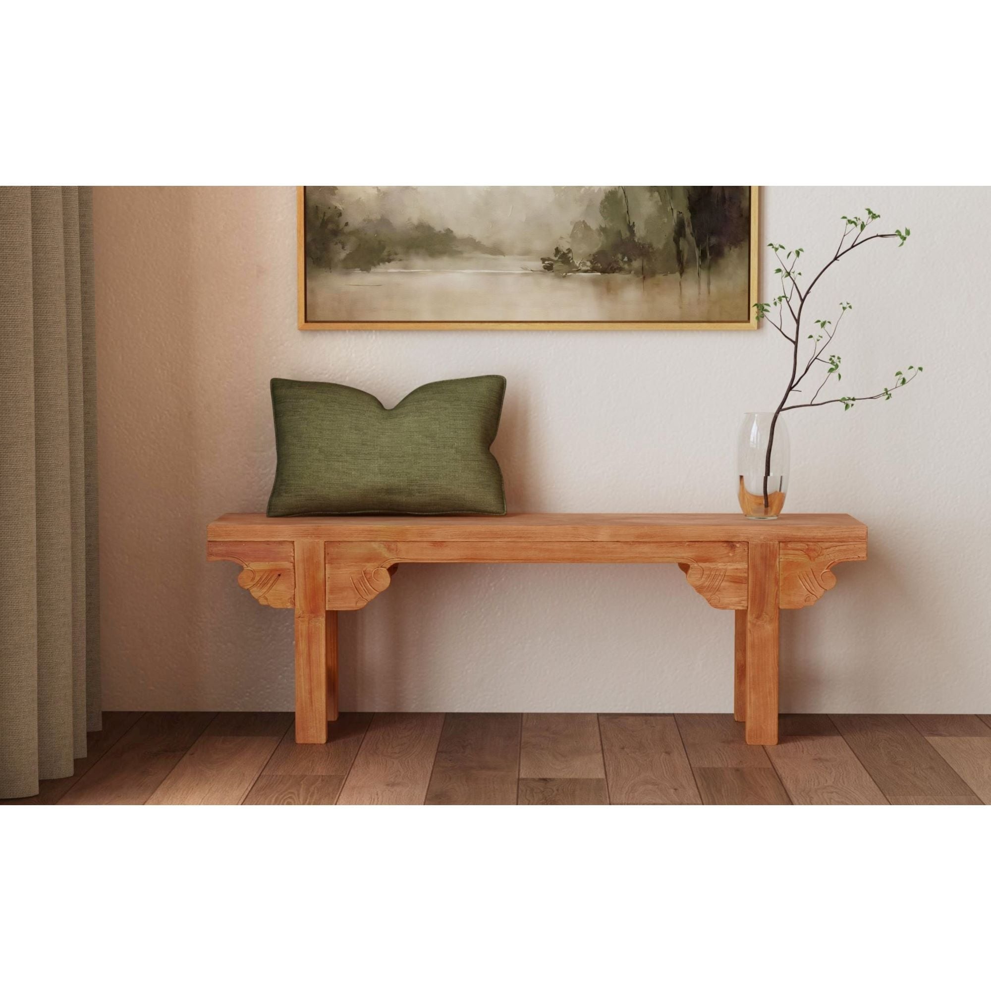 East At Main Ellen Mindi Wood Bench