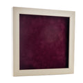 Natural Whitewash Wood Shadow Box Frame With Acrylic Front Dark Red Suede Backing 30 Sizes