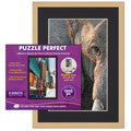 Natural Wood Puzzle Frame Kit With Glue Sheets Black Mat Backing Uv Acrylic Available In 20 Popular Sizes
