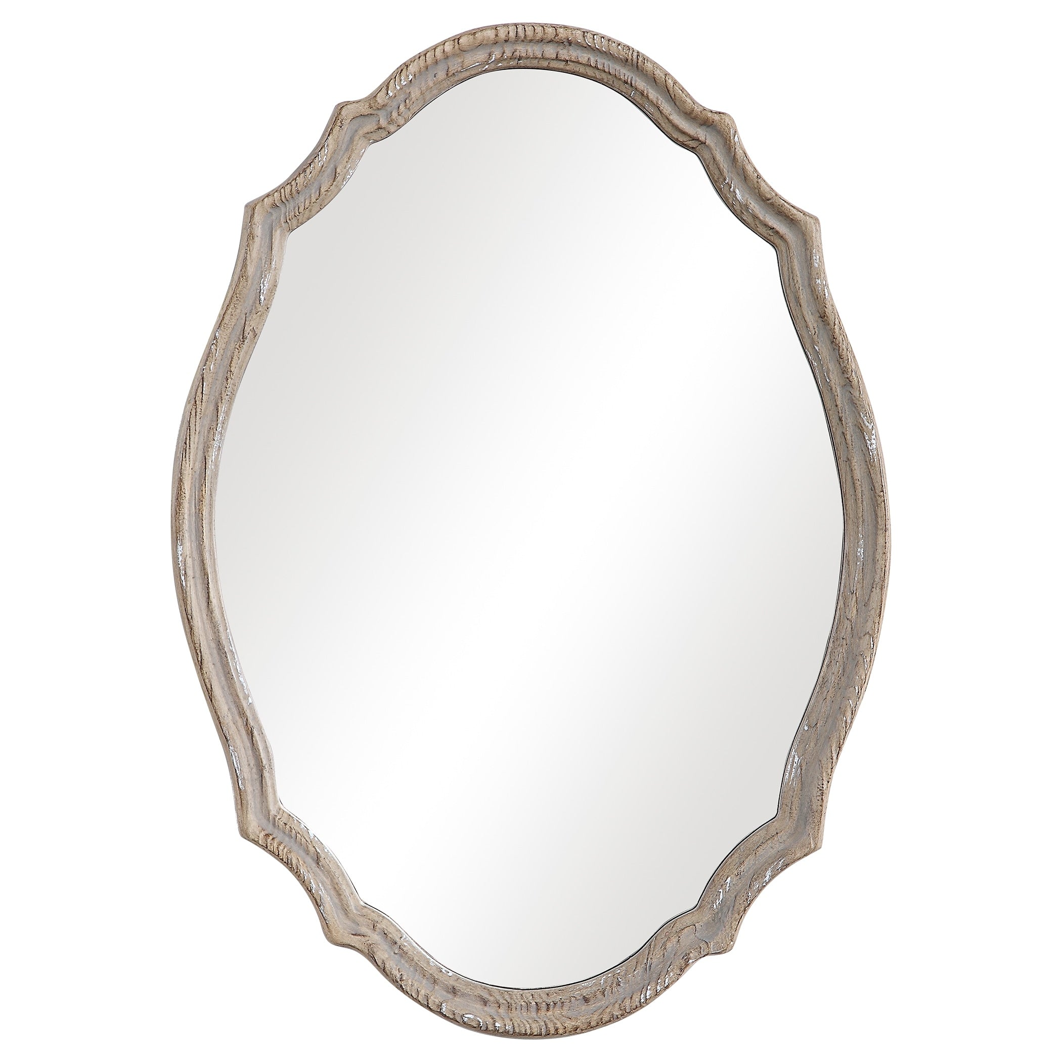 Natural Wood Wall Mirror.