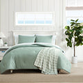 Nautica Broken Lines Embossed Green 8 Piece Comforter Bonus Set