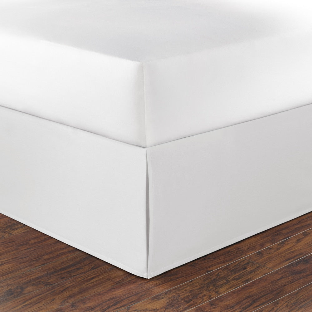 Nautica White Cotton 15 Inch Drop Bedskirt
