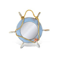 Puzzled Nautical Decor Plastic Pacific Mirror Boat Wheel