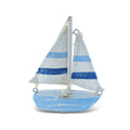 Light Blue Stripes Extra Small Nautical Decor Boat