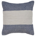 Lr Home Blue Geometic White Striped Throw Pillow 18 Inch
