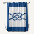 Nautical Knot Geometric Print 71X74 Inch Shower Curtain
