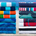 Superior Egyptian Cotton Nautical Stripe Beach Towel Set Of 2