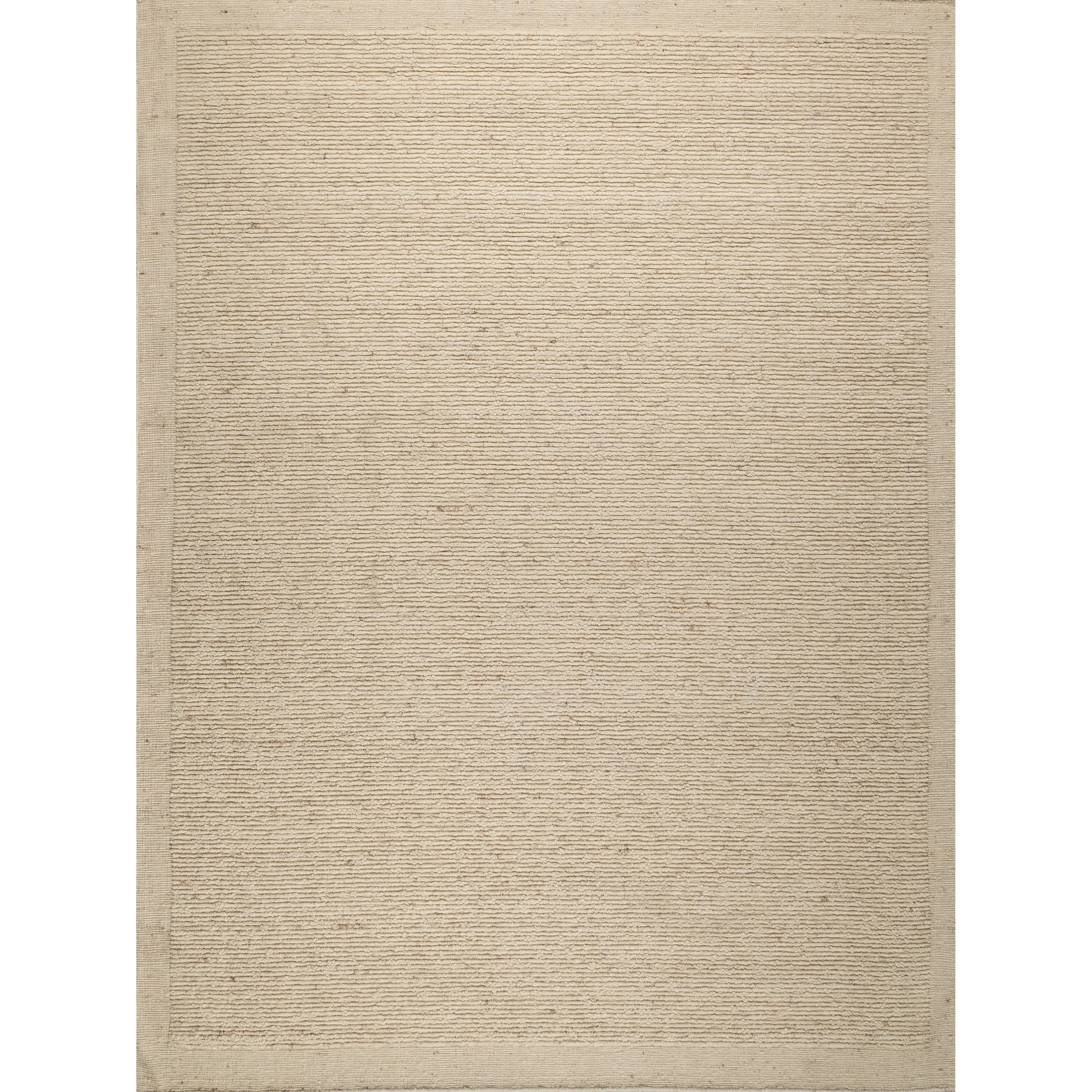 Navarra Handloomed New Zealand Wool Ivory Area Rug 8 X 10