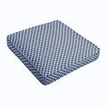 Navy Chainlink Square Cushion Corded