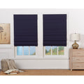 Taylor Olive Halfway Navy Insulating Cordless Roman Shade