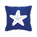 Navy Starfish Pillow