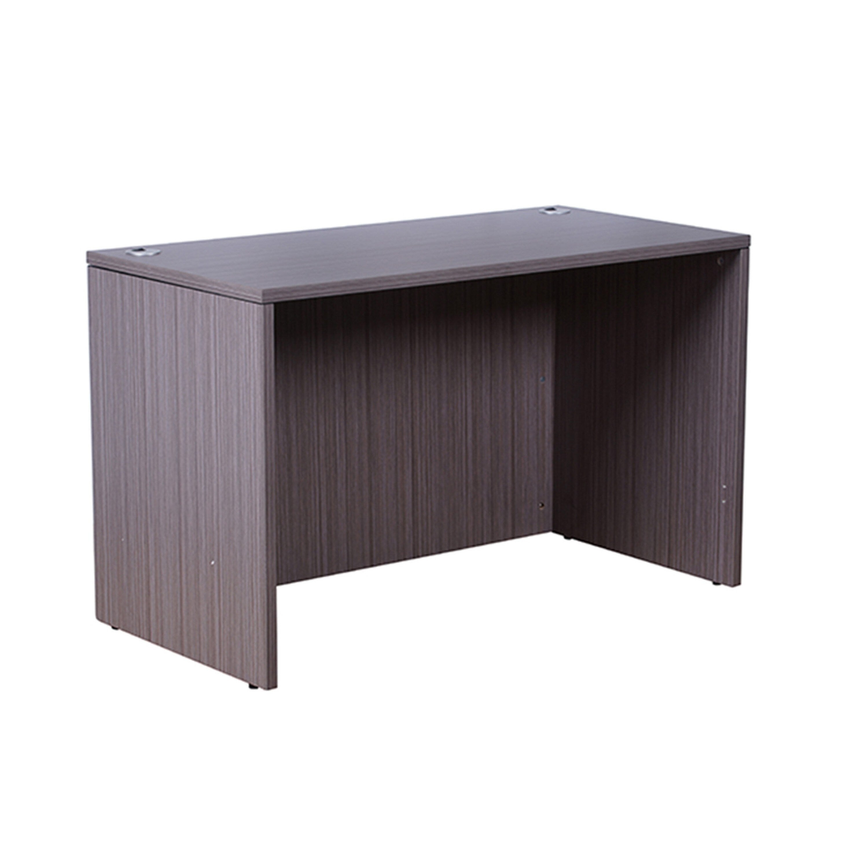 Nea Desk Shell 48 Inch Office Top Driftwood Smoke Gray Wood
