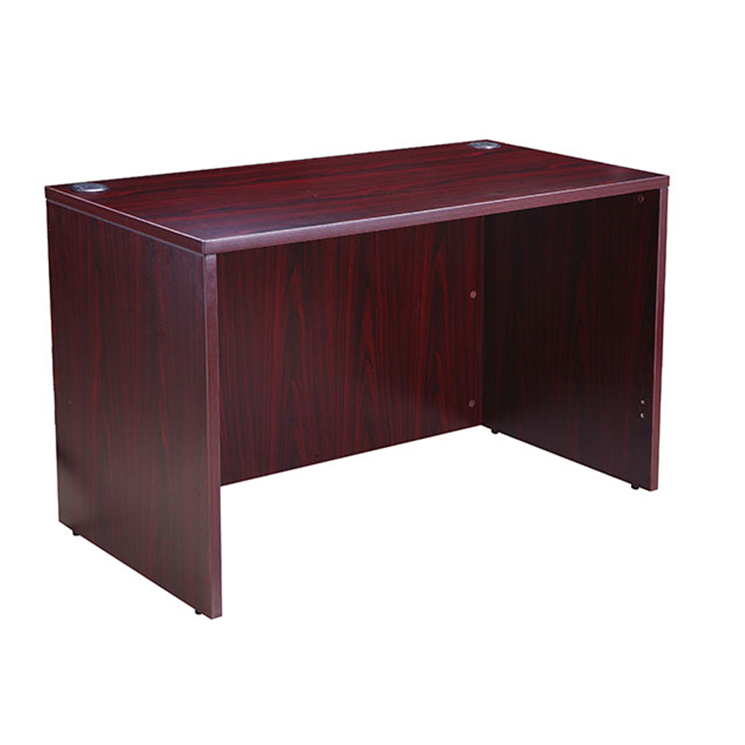 Nea Desk Shell 48 Inch Office Top Panel Legs Mahogany Red Wood