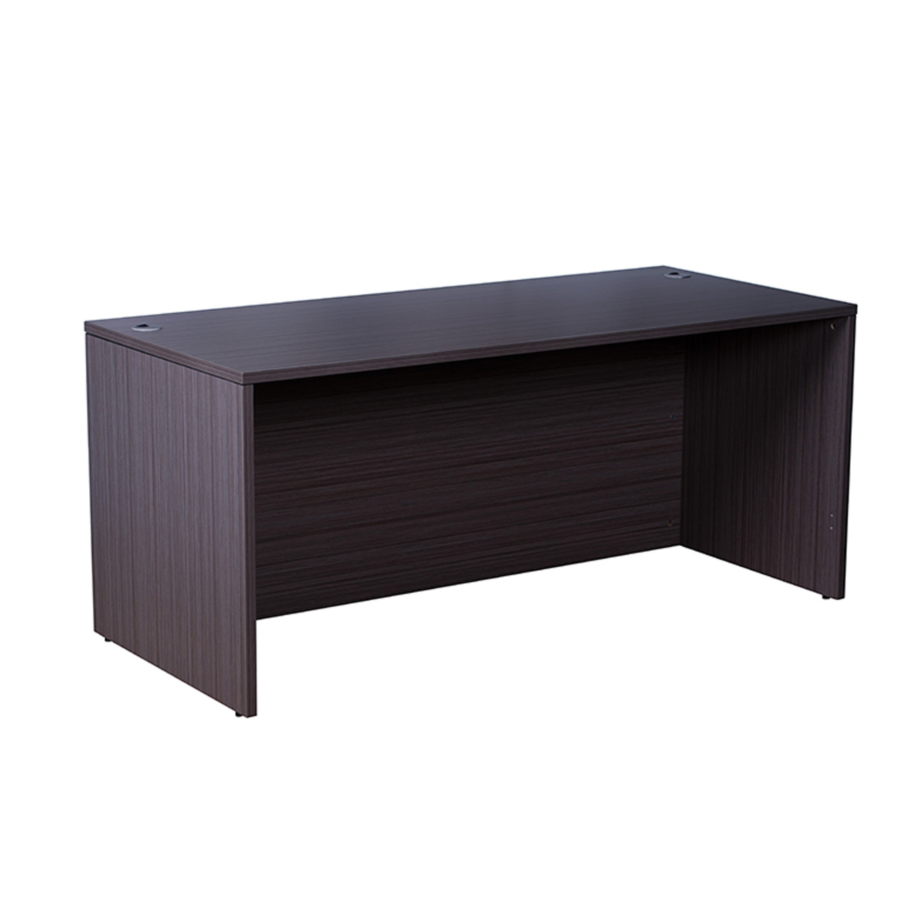 Nea Desk Shell 60 Inch Commercial Top Driftwood Smoke Gray Wood