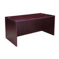 Nea Desk Shell 60 Inch Commercial Top Panel Legs Mahogany Red Wood