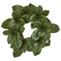 22 Magnolia Leaf Artificial Wreath