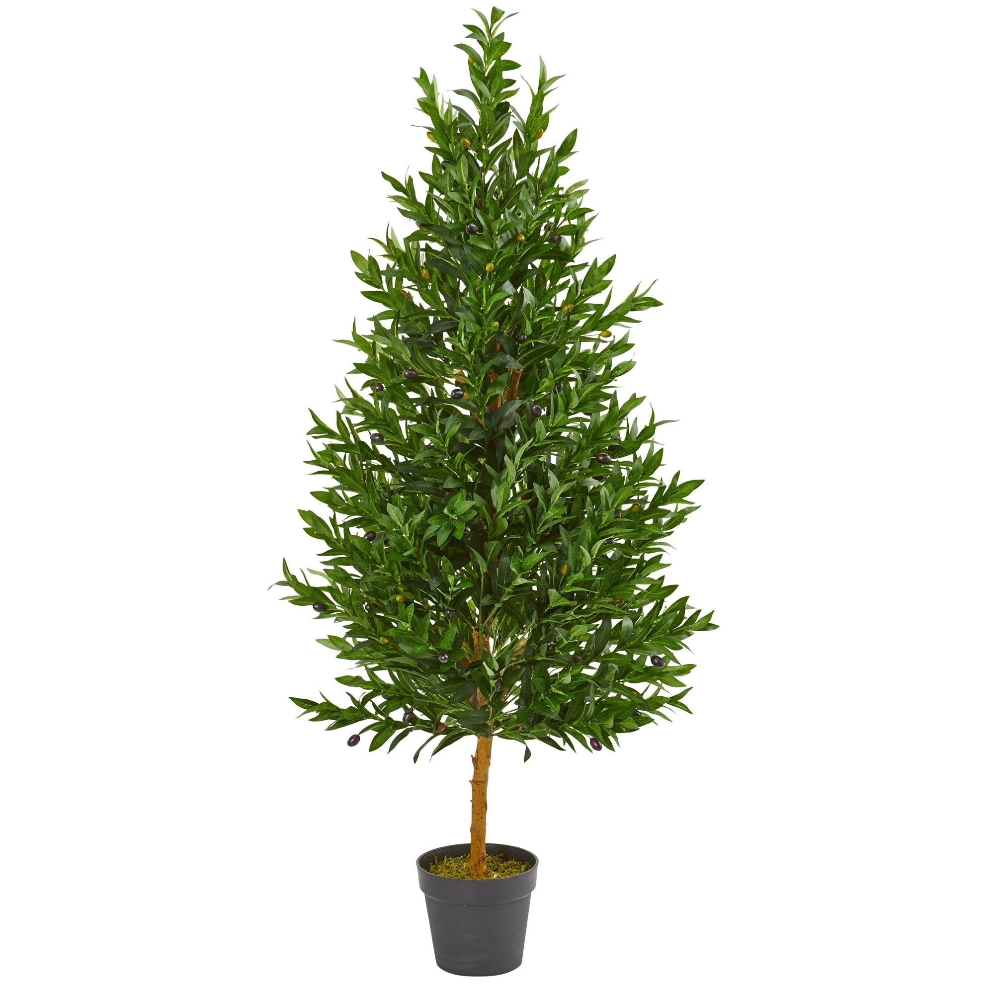 Nearly Natural Olive Cone 4.5 Foot Topiary Uv Resistant Artificial Tree