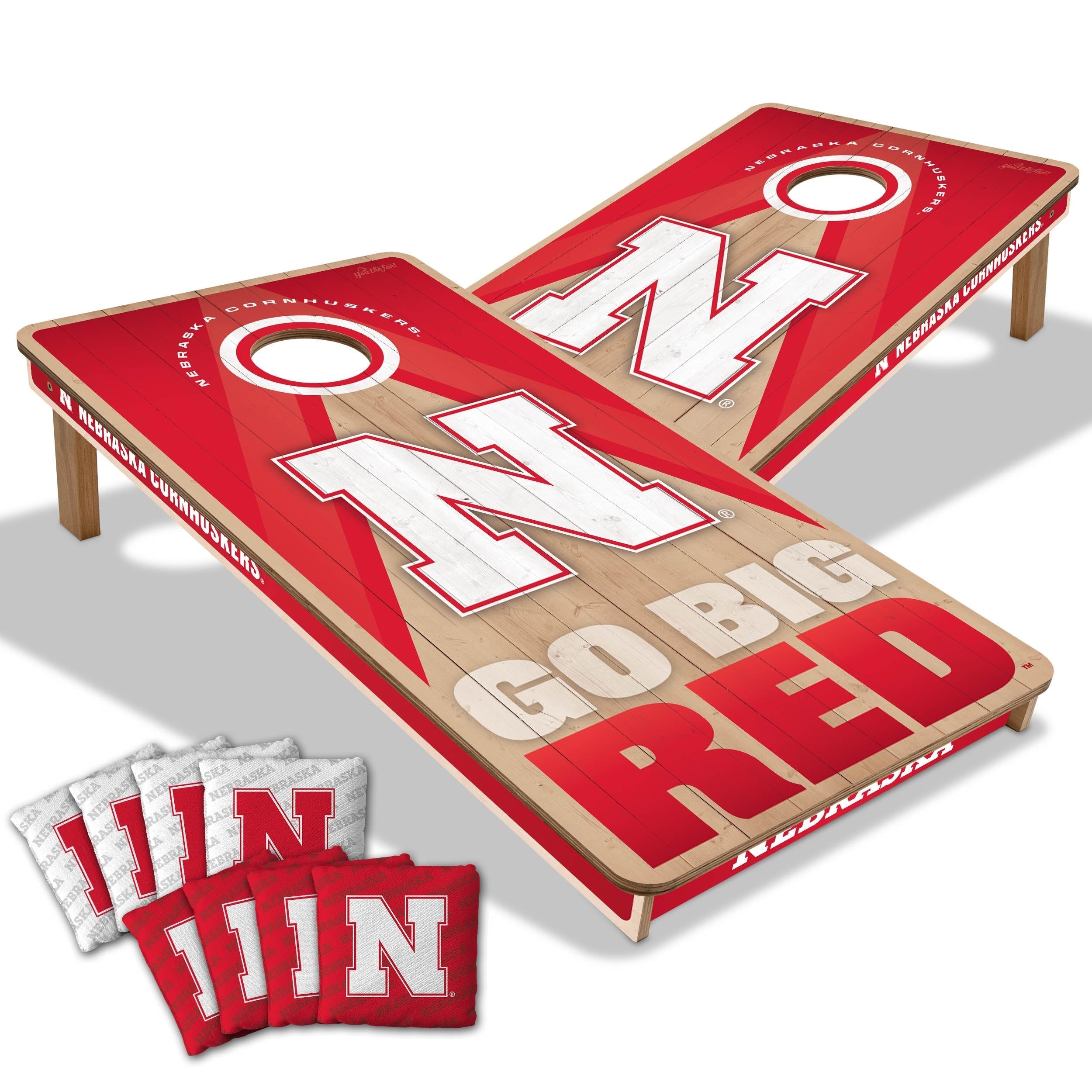 Nebraska Cornhuskers Ncaa 2X4 Professional Cornhole Board Set