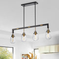 Nekane Matte Black Bronze 4 Light Chandelier