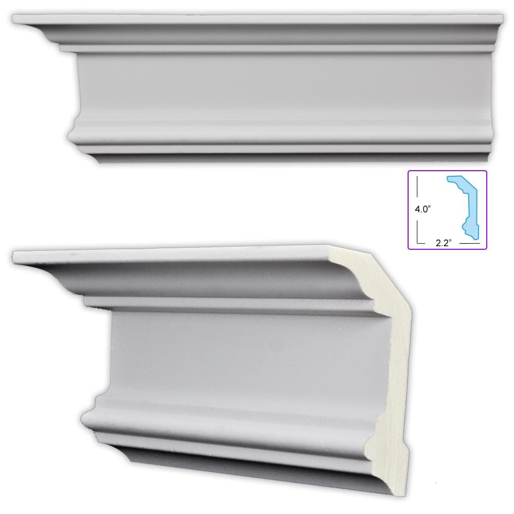 Neoclassical 4.5 Inch Crosshead Cap Molding 8 Pieces