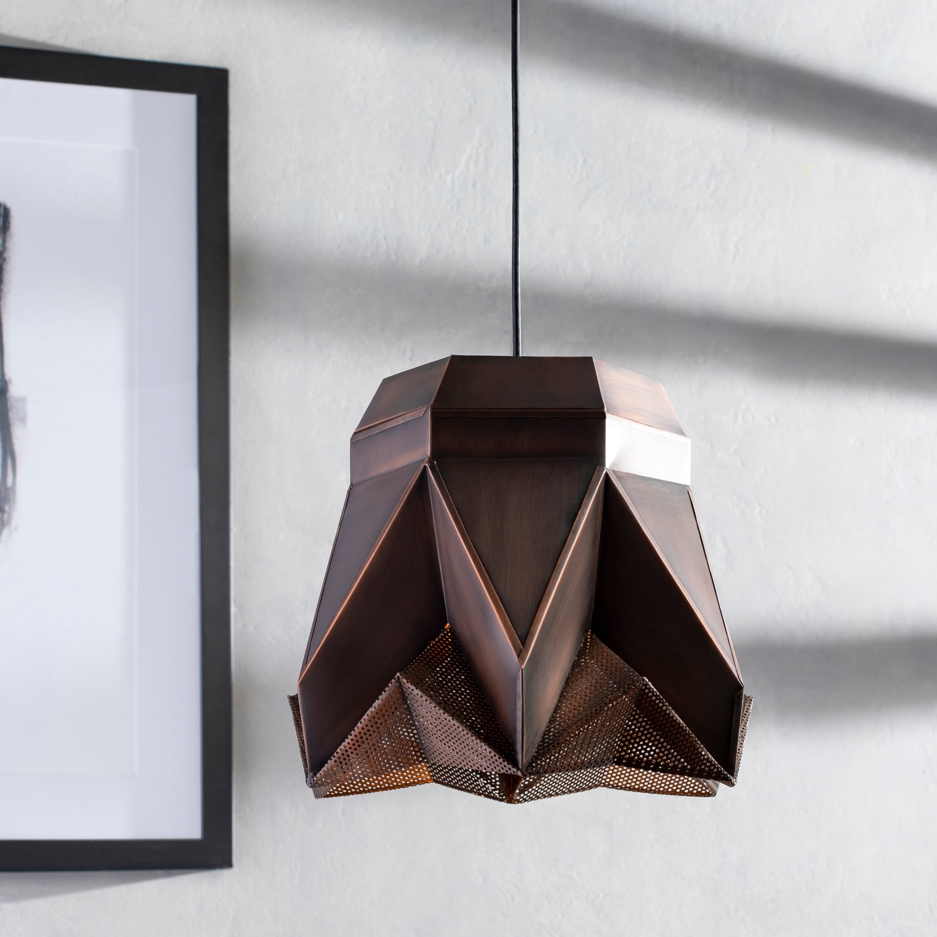 Neola Antiqued Mid Century Modern 1 Light Pendant 10.25 X 6 X 6
