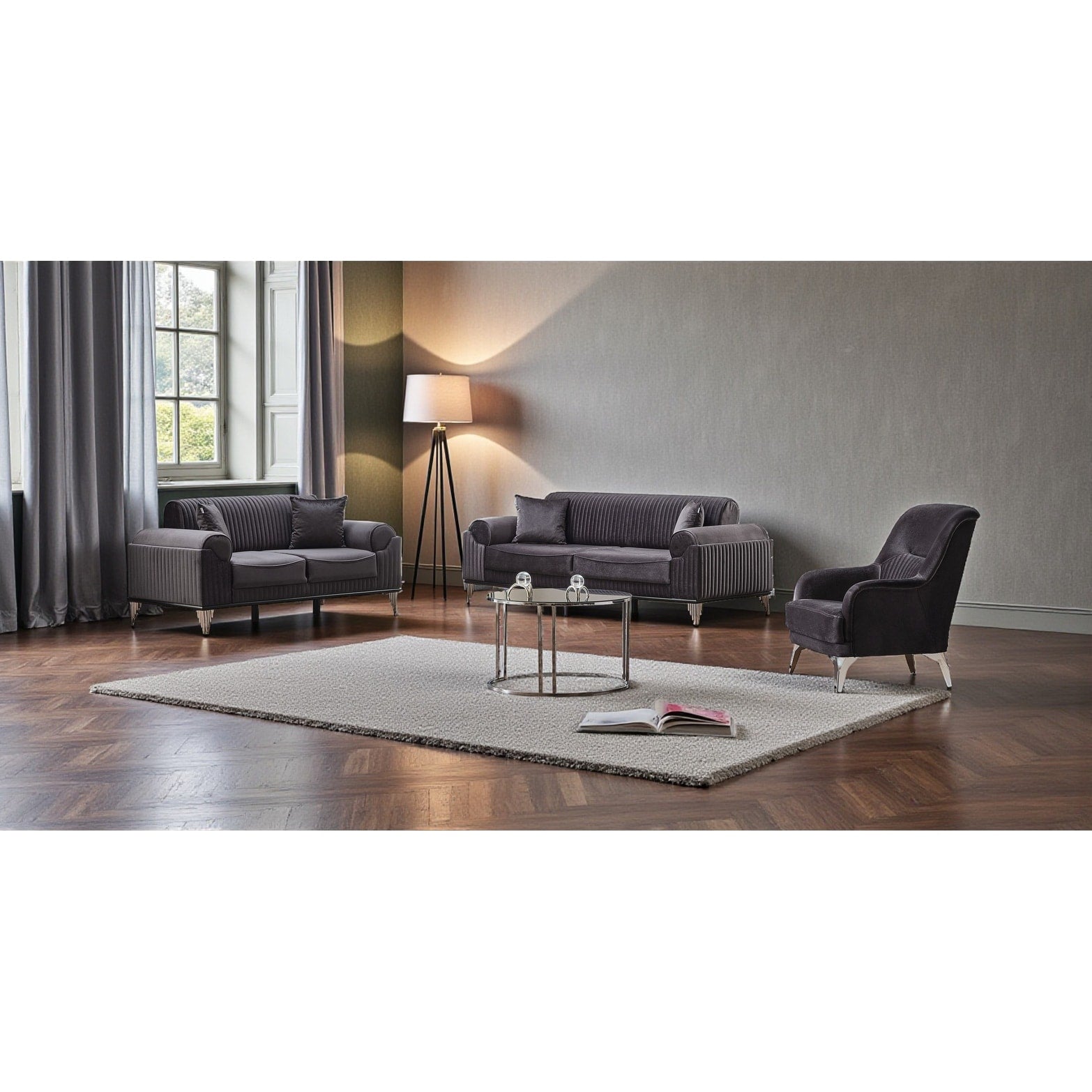 Nest 3 Pieces Living Room Sets 1 Sofa 1 Loveseat 1 Chair