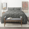 Nestl Bedding Pinch Pleat Duvet Cover Set
