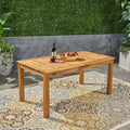 Nestor Outdoor Expandable Acacia Wood Dining Table By Christopher Knight Home