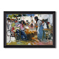 Net Menders In Valencia 1909 Joaquin Sorolla Custom Framed Canvas