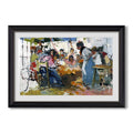Net Menders In Valencia 1909 Joaquin Sorolla Custom Framed Print