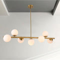 Nethi Antique Brass 6 Light Chandelier